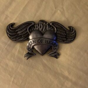 Queen of Hearts belt buckle